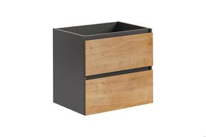 Szafka pod umywalk 60 cm Monako Grey Oak 820 produkcji COMAD - 2870027259