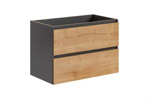 Szafka pod umywalk 80 cm Monako Grey Oak 821 produkcji COMAD - 2870027260