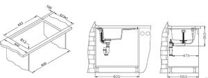 ALVEUS FORMIC 30 zlewozmywak granitowy steel - nr kat:4403004 - 2875867717