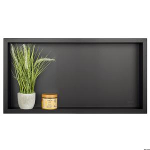 Balneo Wall Box No rim Black Pka wnkowa bez konierza 60 x 30 x 7 cm czarna ze stali nierdzewnej, producent: Balneo, nr kat.: OB-BL3-NR - 2874999268