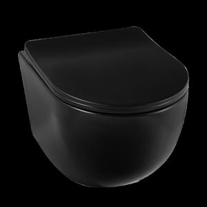 Balneo Luna Miska podwieszana WC rimless bez konierza z desk wolnoopadajc z duroplastu czarna, producent: Balneo, nr kat.: G0101020101-2 - 2874999398