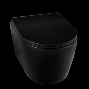 Balneo Luxa Miska podwieszana WC rimless bez konierza z desk wolnoopadajc z duroplastu czarna, producent: Balneo, nr kat.: G0101020101-1 - 2874999399