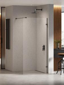 NZ4 KABINA EVENTA BLACK CHROME WALK-IN U 50x200 CZYSTE 8mm ACTIVE SHIELD 2.0 , PRODUCENT: NEW TRENDY, NUMER KAT: EXK-6293 - NTK - 2878214709