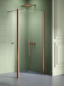 NZ2 KABINA NEW SOLEO COPPER BRUSHED WALK-IN U 70x195 CZYSTE 6mm ACTIVE SHIELD 2.0 , PRODUCENT: NEW TRENDY, NUMER KAT: K-2113 - NTK - 2878216140