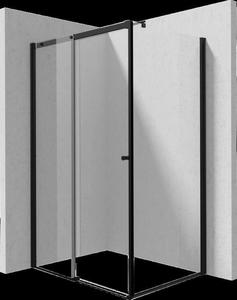 Drzwi + cianka przesuwne prysznicowe firmy Deante, kolor: nero, nr katalogowy: KTS_N30P KTSPN14P KTS_NP1XKabina narona: drzwi przesuwne 140 cm + cianka 100 cm - 2877232262