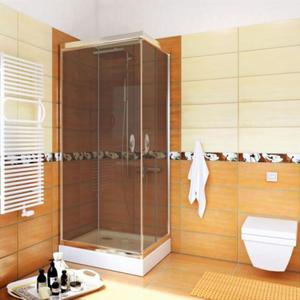 Kabina prysznicowa kwadratowa Metal-Hurt Stylio 80x80x190 cm szko grafitowe BK501QG+ - 2861428860