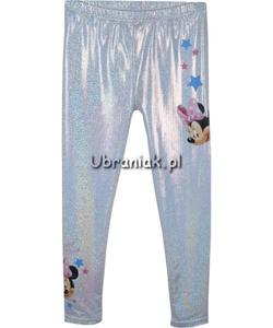 Legginsy Myszka Minnie byszczce srebrne - 2861448673