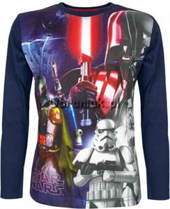 Bluzka STAR WARS z Bohaterami granat - 2861448721