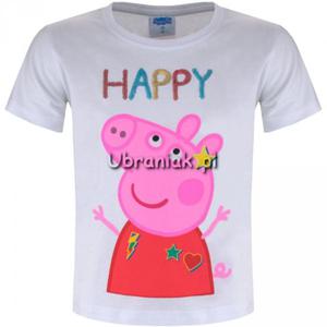 Koszulka winka Peppa Happy cekiny - 2861448883
