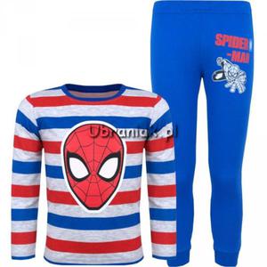 Piama Spiderman paski niebieska - 2868093993