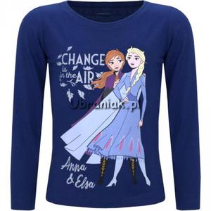 Bluzka Frozen Elsa i Anna granatowa - 2869788937