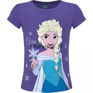 T-shirt Koszulka Kraina Lodu Elsa fiolet - 2877796191