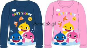 Bluzka BABY SHARK rowa - 2876285390