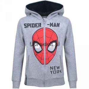 Bluza Spiderman z kapturem szara - 2877796195