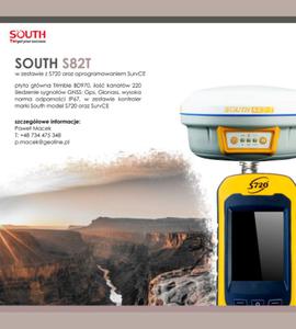 Odbiornik GNSS marki South model S82T wraz z kontrolerem marki South model S720 - 2874510106