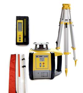 Niwelator laserowy GeoMax Zone 20H z odbiornikiem GeoMax ZRB90 oraz at laserow i statywem aluminiowym - 2868811346