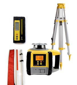 Niwelator laserowy GeoMax Zone 60HG z odbiornikiem GeoMax ZRB90 oraz at laserow i statywem aluminiowym - 2868811347