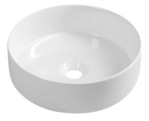 Umywalka nablatowa ceramiczna 36 x 12 cm biay INFINITY ROUND 10NF65036 Isvea - 2869796074