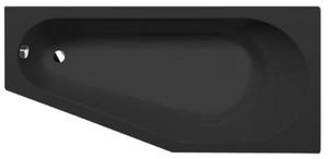 Wanna akrylowa asymetryczna 170x80 cm (prawa) czarny mat TIGRA 90611BM Polysan