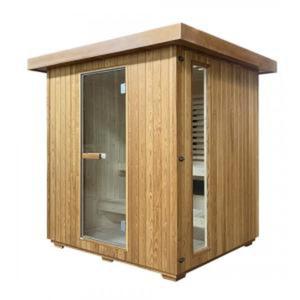 Sauna zewntrzna ogrodowa 3 osobowa sucha Fiska i na podczerwie infrared wierk termiczny LAHTI K30200 Sanotechnik - 2875640478
