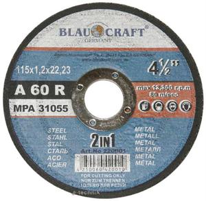 TARCZE DO CIĘCIA 115x1,2x22,2 mm BLAUKRAFT - 1609919580