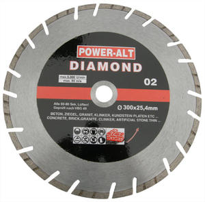 TARCZA DIAMENTOWA 300 mm x 25,4 mm SEGMENT POWERALT - 1609919667