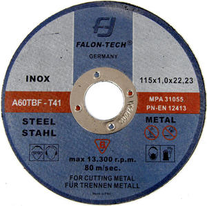 Tarcze do cięcia INOX 115 x 1,0 mm FALON-TECH - 1609919738