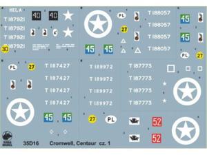 Kalkomania Cromwell i Centaur - 2850352826