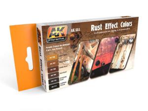 Zestaw farb akrylowych Rust effect - 2859929468