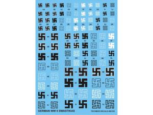 Kalkomania German Swastikas WWII - 2859929567