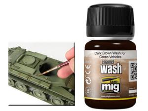 Wash modelarski Dark brown for green vehicles - 2859930691