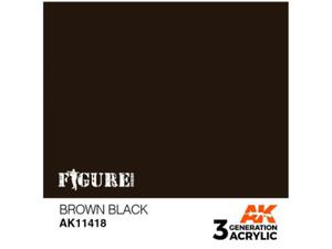 Farba akrylowa Brown black - 2859931393