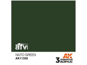 Farba akrylowa NATO Green - 2862560364