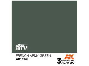 Farba akrylowa French Army green - 2862560370