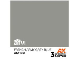 Farba akrylowa French Army grey-blue - 2862560372