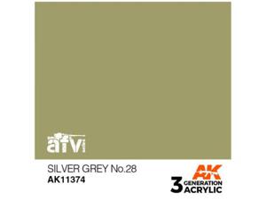 Farba akrylowa Silver grey No.28