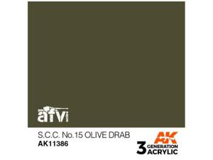 Farba akrylowa S.C.C. No.15 Olive drab - 2862560390