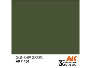 Farba akrylowa Gunship green - 2871170886