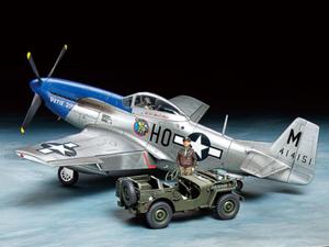 Samolot P-51D Mustang i Willys MB - 2874151173