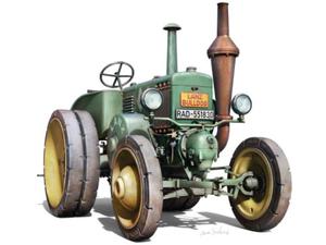 Traktor cignik Lanz Bulldog D8511 model 1936 - 2877574318