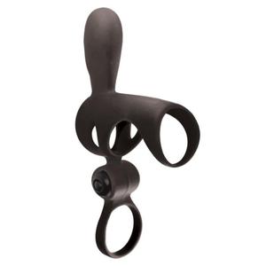 Podwjny piercie wibrujcy na penisa - Adrien Lastic Spartacus Black - 2279257611