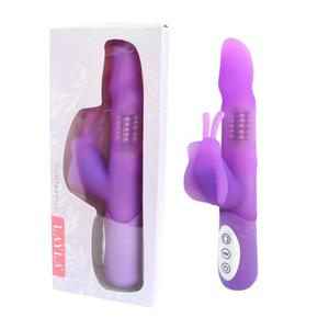 Wibrator ze stymulatorem echtaczki i rotacj gwki- Layla Portaspilli Vibrator - 2279257682