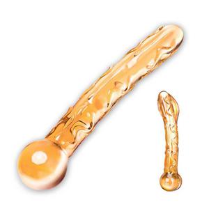 Dildo szklane - Glas Orange Tickler Glass Dildo - 2279258016