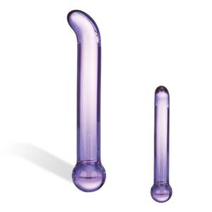 Dildo szklane do punktu G - Glas Purple Glass G-Spot Tickler - 2279258017