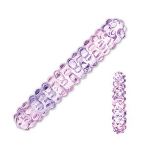 Dildo szklane - Glas Purple Rose Nubby Glass Dildo - 2279258019