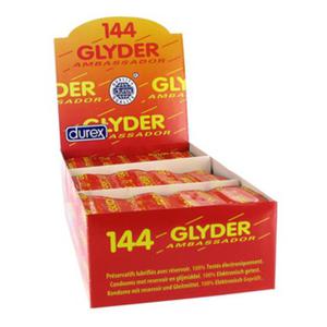 Wielka paczka DUREX Glyder Ambassador Condoms 144 sztuki - 2279255670