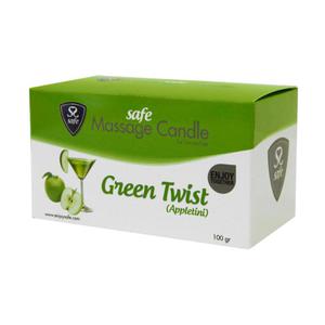 wieca do masau - Safe Massage Candle Green Twist Appletini jabka - 2279258075