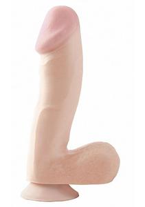 Dildo realistyczne z przyssawk - PIPEDREAM Basix Rubber Works 6.5" Dong with Suction Cup - Cielisty - 2279258105