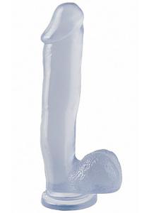 Dildo realistyczne z przyssawk - PIPEDREAM Basix Rubber Works 12" Dong With Suction Cup Kryszta - 2279258110