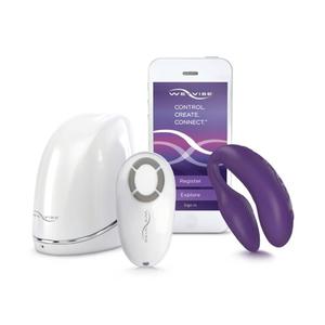 Stymulator sterowany przez iPhone/Samsung - We-Vibe 4 Plus fioletowy - 2279258130